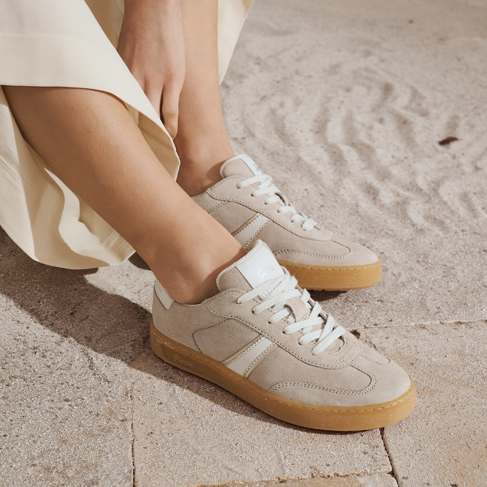 Image of woman wearing Sioux trainers
